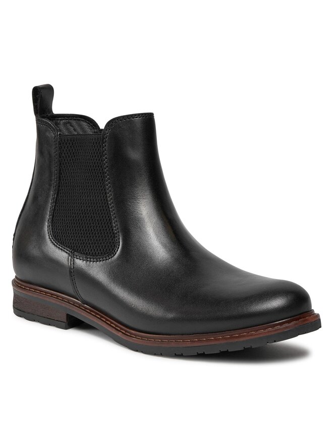 Tamaris Kotníková obuv s elastickým prvkem Tamaris 1-25056-41 Černá
