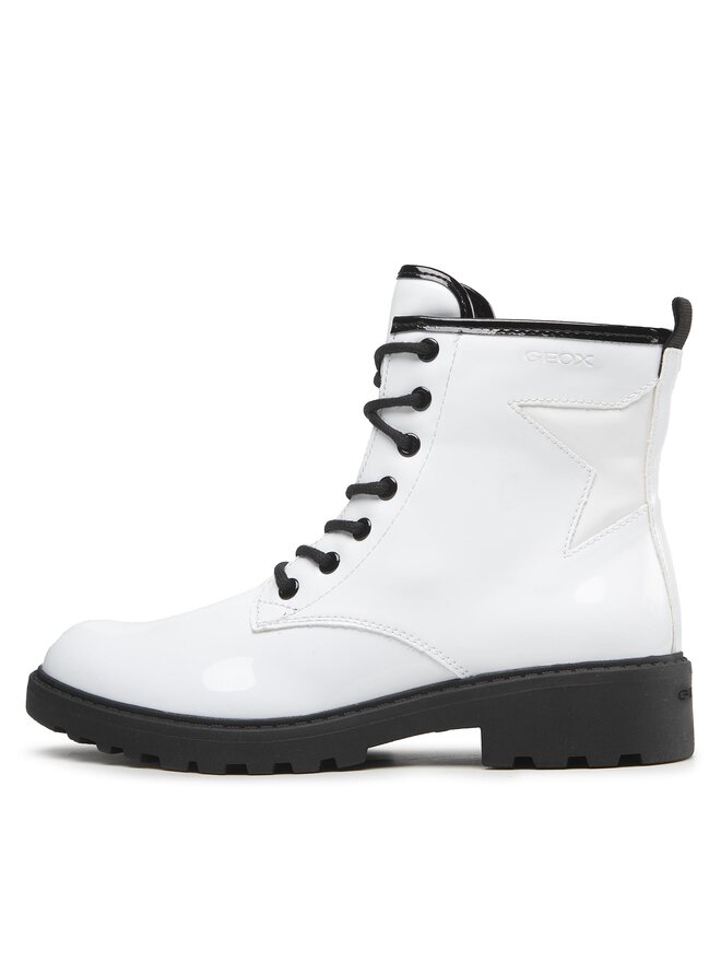 Geox Schnürstiefeletten Geox J Casey G. G J9420G 000HH C0404 D Weiß