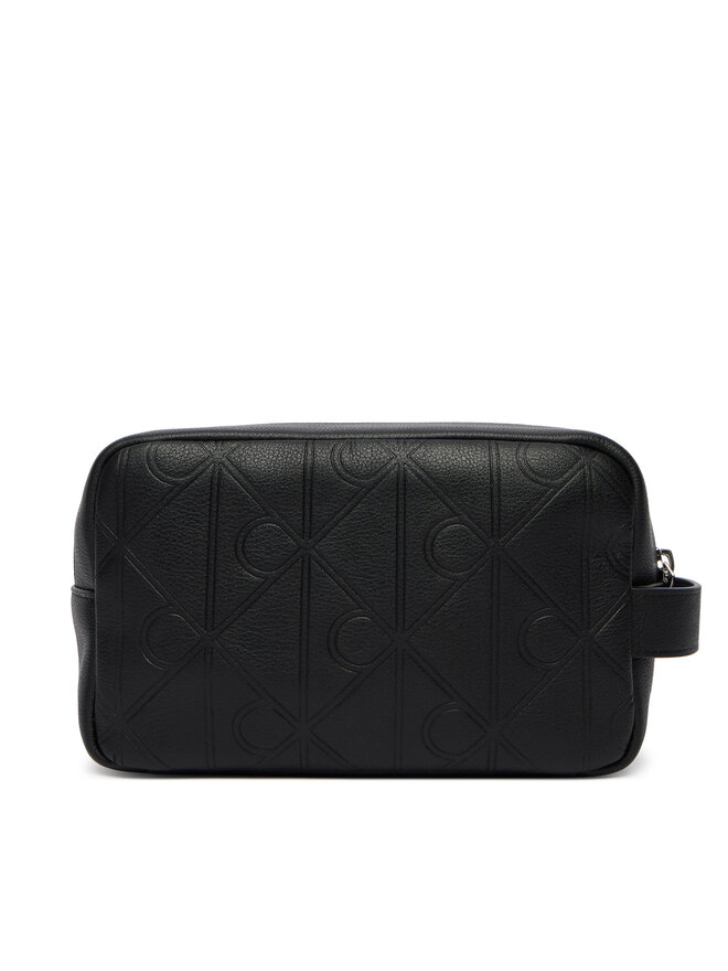 Calvin Klein Kosmetiktasche Calvin Klein Xl Emblem Aop Embo?Ss Dopp Kit LV04D1179G Schwarz