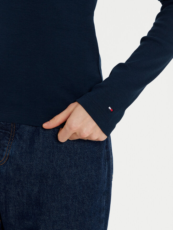 Tommy Hilfiger Tommy Hilfiger Pólóing WW0WW45308 Sötétkék Slim Fit