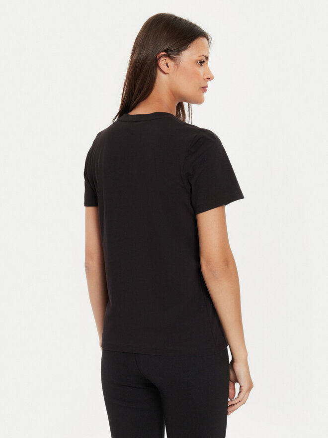 Tommy Hilfiger Tommy Hilfiger Camiseta Script WW0WW43459 Negro Regular Fit