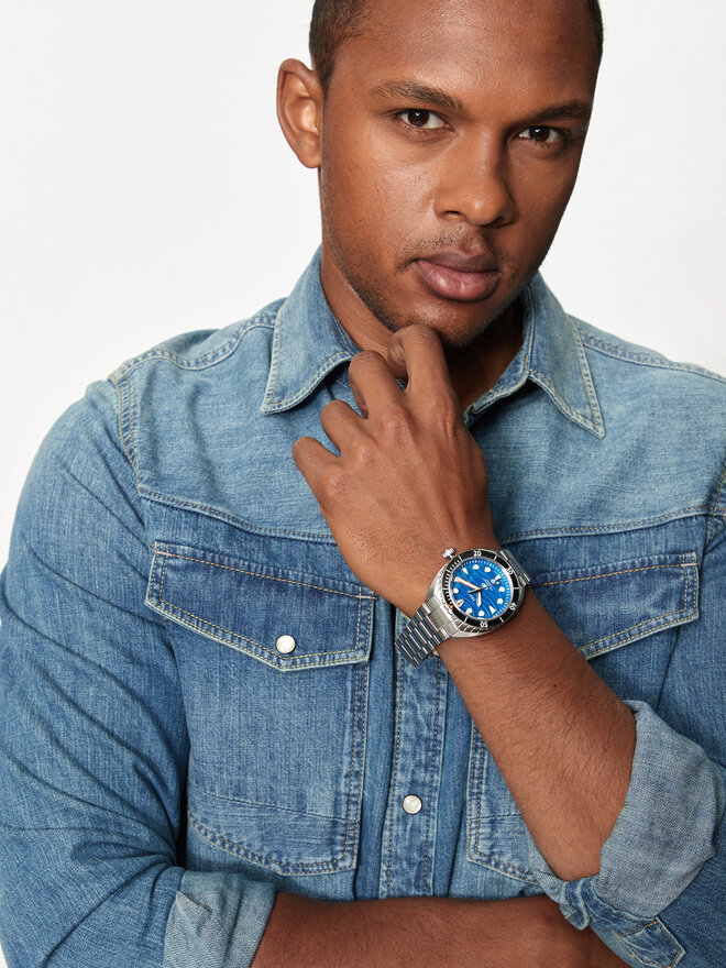 Fossil Laikrodis Fossil Breaker FS6064 Mėlyna
