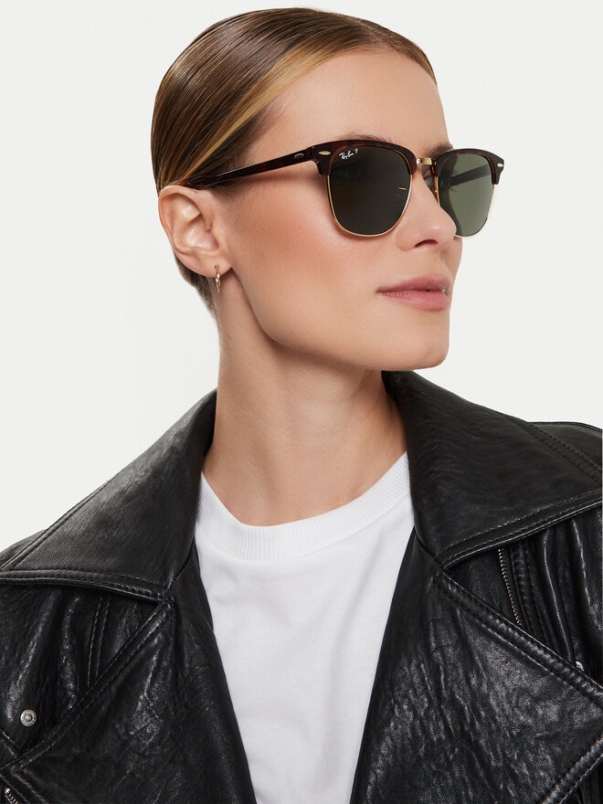 Ray-Ban Okulary przeciwsłoneczne Ray-Ban Clubmaster 0RB3016 990/58 Brązowy