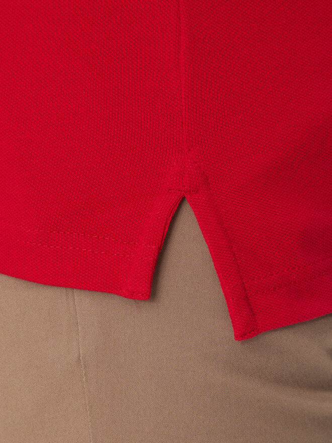 Tommy Hilfiger Tommy Hilfiger Poloshirt Flag Cuff MW0MW38458 Rot Slim Fit