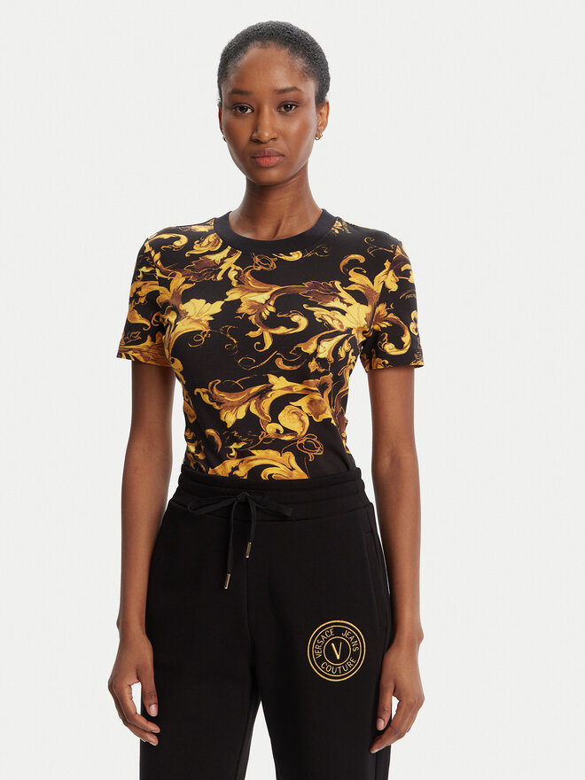 Versace Jeans Couture Versace Jeans Couture Camiseta 79HAH608 JS504 Negro Slim Fit