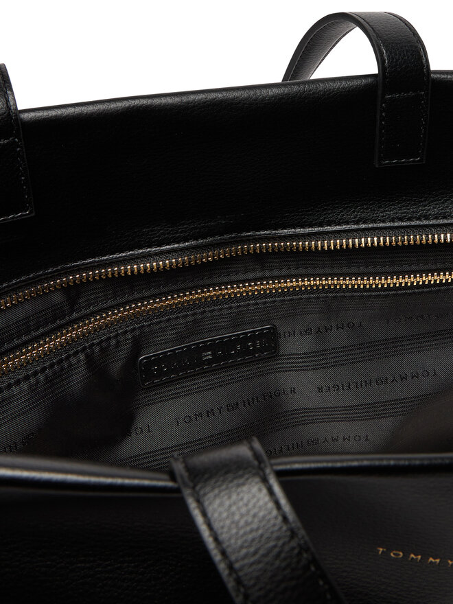 Tommy Hilfiger Τσάντα Tommy Hilfiger Th Logotape Tote AW0AW17693 Μαύρο