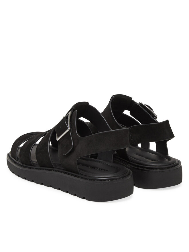 Calvin Klein Jeans Sandali Calvin Klein Jeans Fisherman Hw Sandal Lth YW0YW01962 Črna