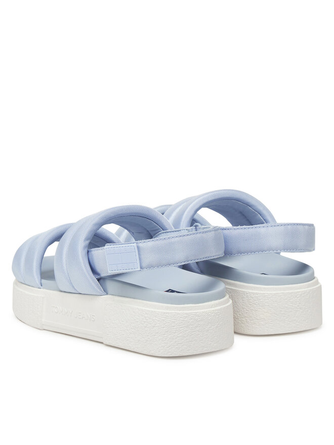 Tommy Jeans Sandály Tommy Jeans Tjw Flatform Sandal EN0EN02802 Světle modrá