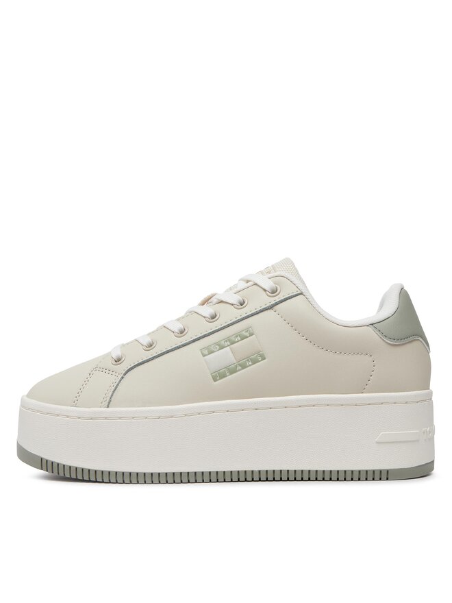 Tommy Jeans Tenisice Tommy Jeans Tjw Flatform Ess EN0EN02518 Écru