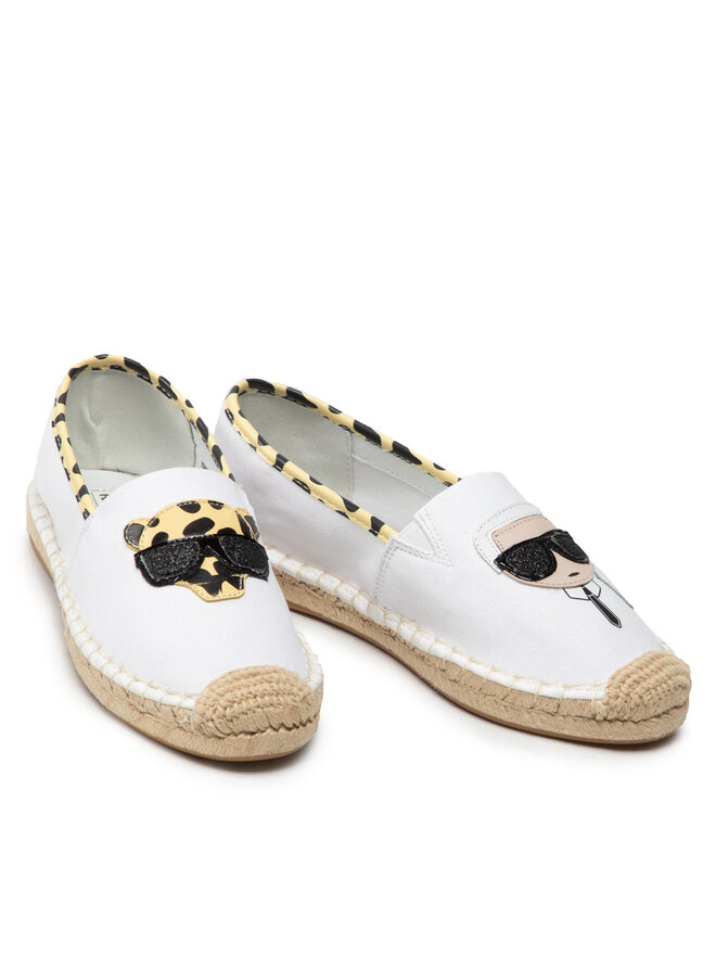KARL LAGERFELD Espadrilky KARL LAGERFELD KL80117L Biela