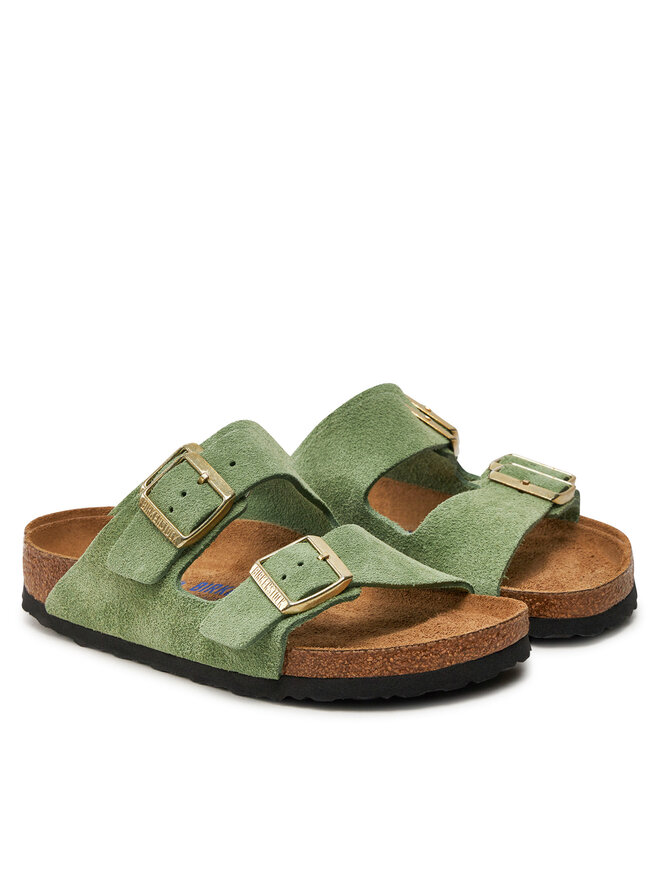 Birkenstock Pantoletten Birkenstock Arizona Sfb Leve 1027962 Grün