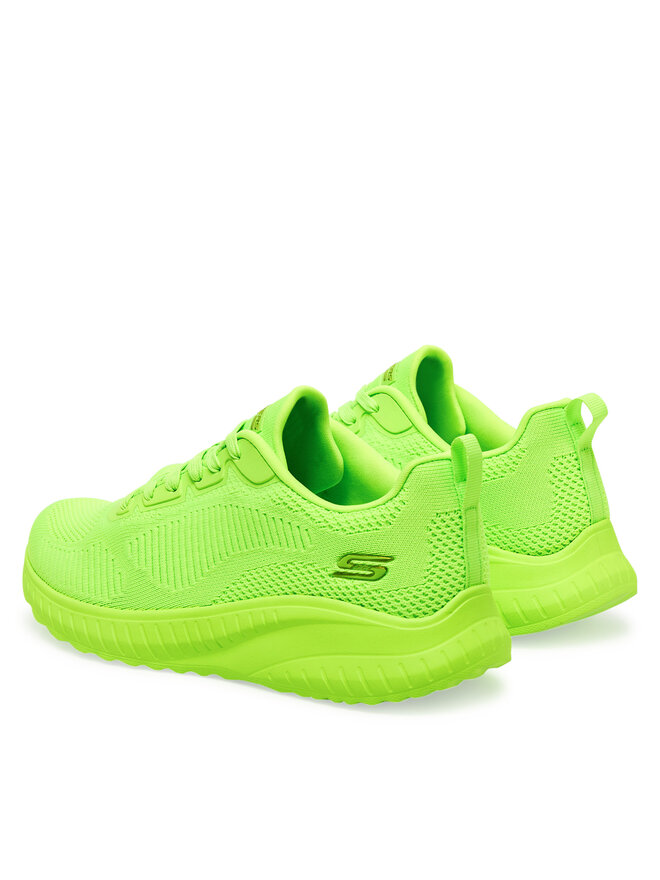 Skechers Sneakersy Skechers Bobs Squad Chaos-coo 117216/LIME Zielony