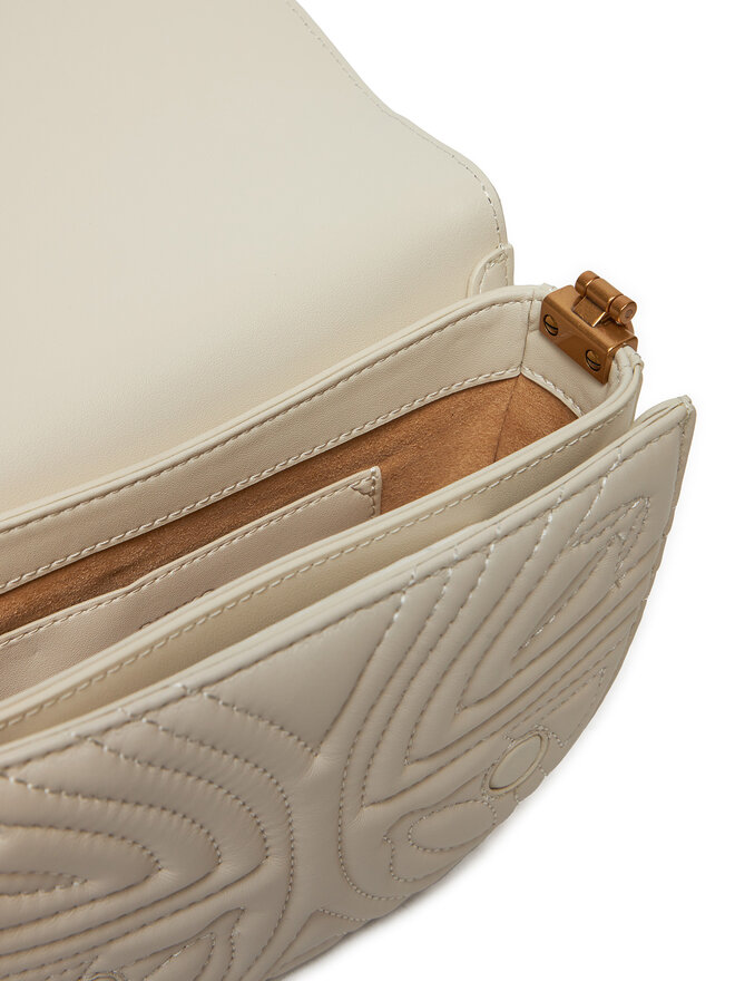 PINKO Bolso PINKO Love Round Click Mini PE 24 PLTT 101969 A1Y8 Écru