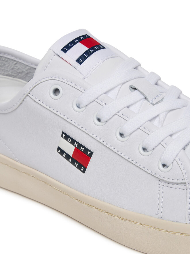 Tommy Jeans Sneakers aus Stoff Tommy Jeans Tjw Lightweight Court EN0EN02875 Weiß