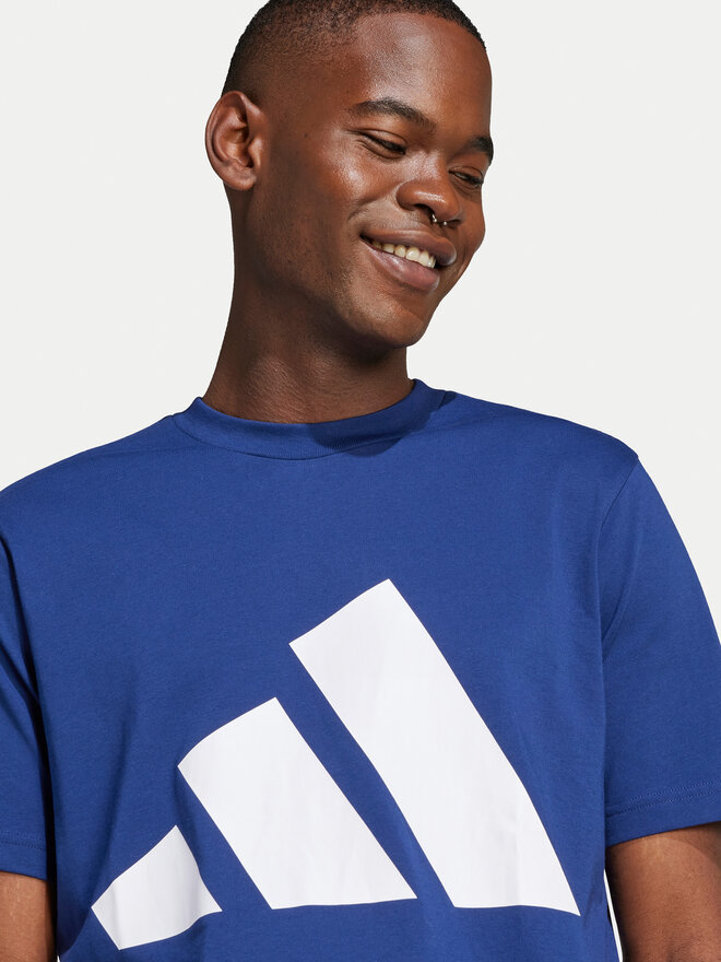 adidas adidas Футболка Essentials Big Logo JE8940 Cиній Regular Fit