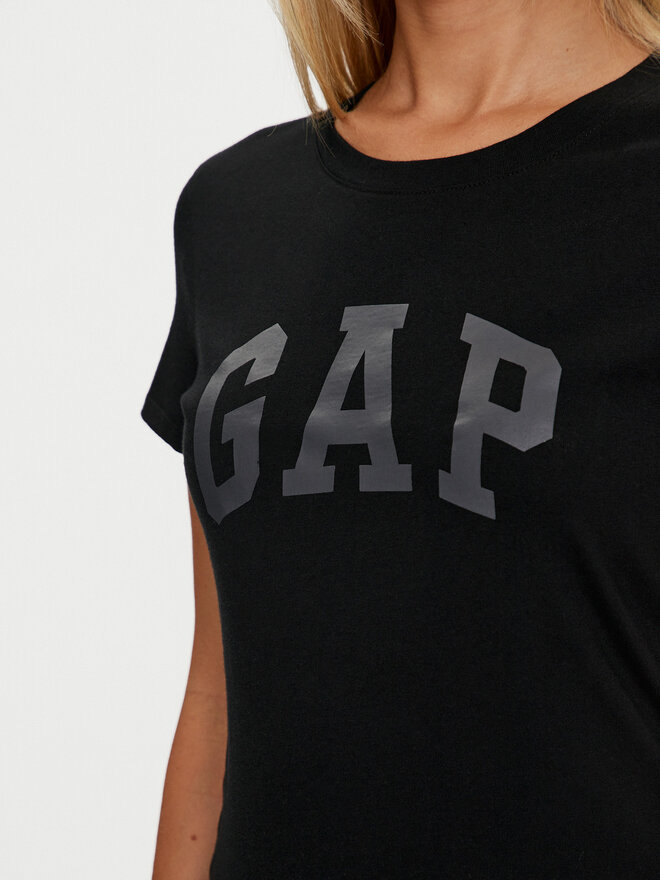 Gap Gap Marškinėliai 268820-11 Juoda Regular Fit