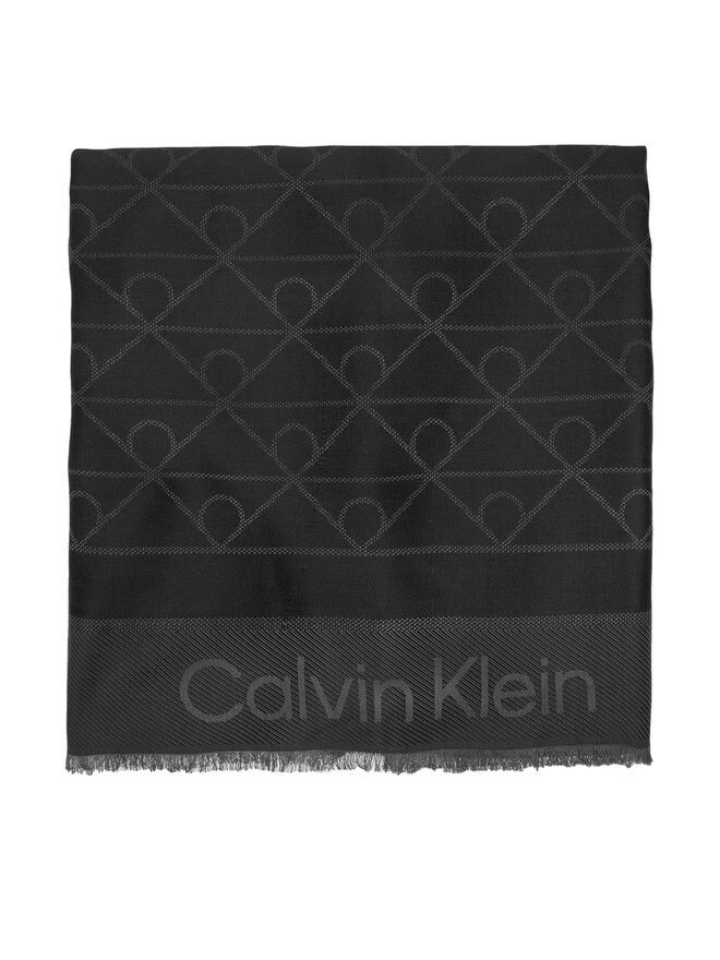 Calvin Klein Хустка Calvin Klein Emblem Aop Tonal LV04D8063G Чорний