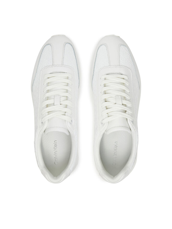 Calvin Klein Αθλητικά Calvin Klein Low Prof Runn Laceup Mono HM0HM01896 Λευκό