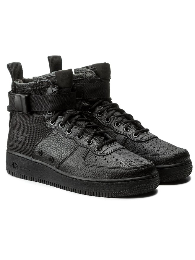 Nike air force sf mid black sales
