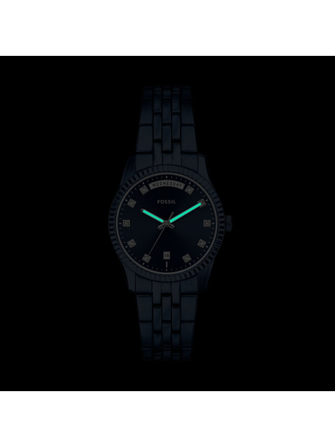 Fossil Uhr Fossil Scarlette ES5476 Dunkelblau