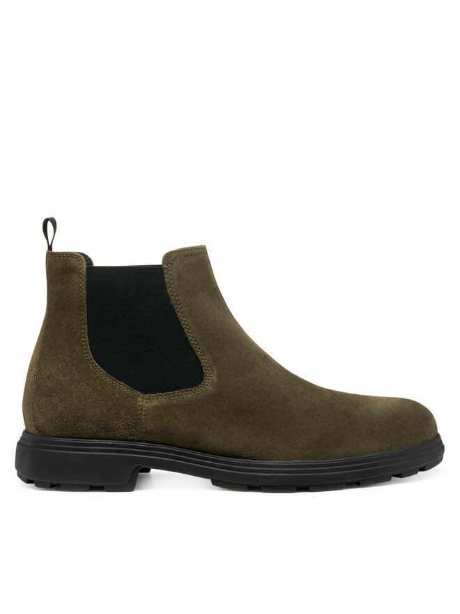 Geox Členková obuv s elastickým prvkom Geox U Meiern U56LZA 00023 C3009 Kaki