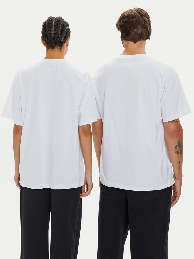 2005 2005 T-Shirt Unisex Smiley Weiß Regular Fit