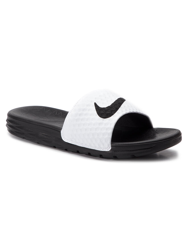 Klapki Nike Benassi Solarsoft 705474 100 Bia y eobuwie .pl