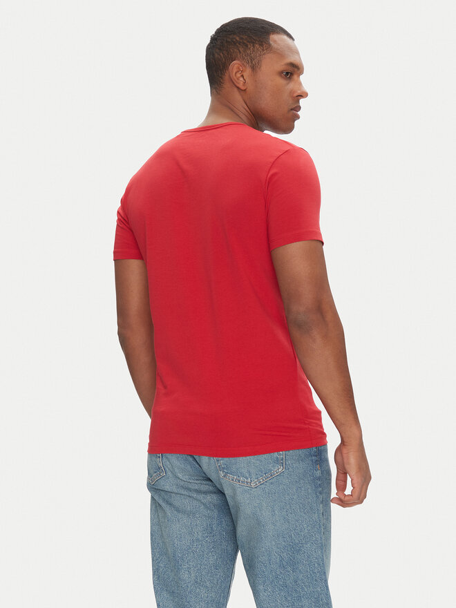 Pepe Jeans Pepe Jeans Marškinėliai Original Basic PM508212 Raudona Slim Fit