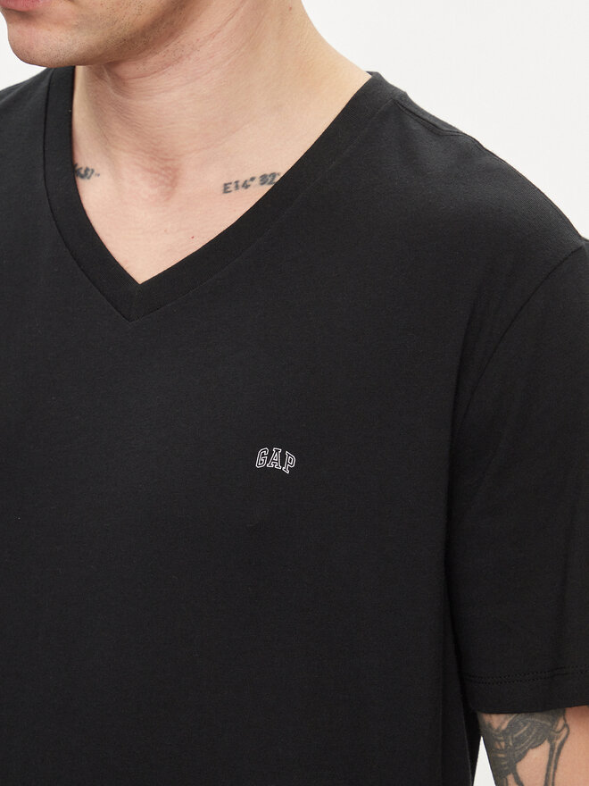 Gap Gap Marškinėliai 753771-02 Juoda Regular Fit