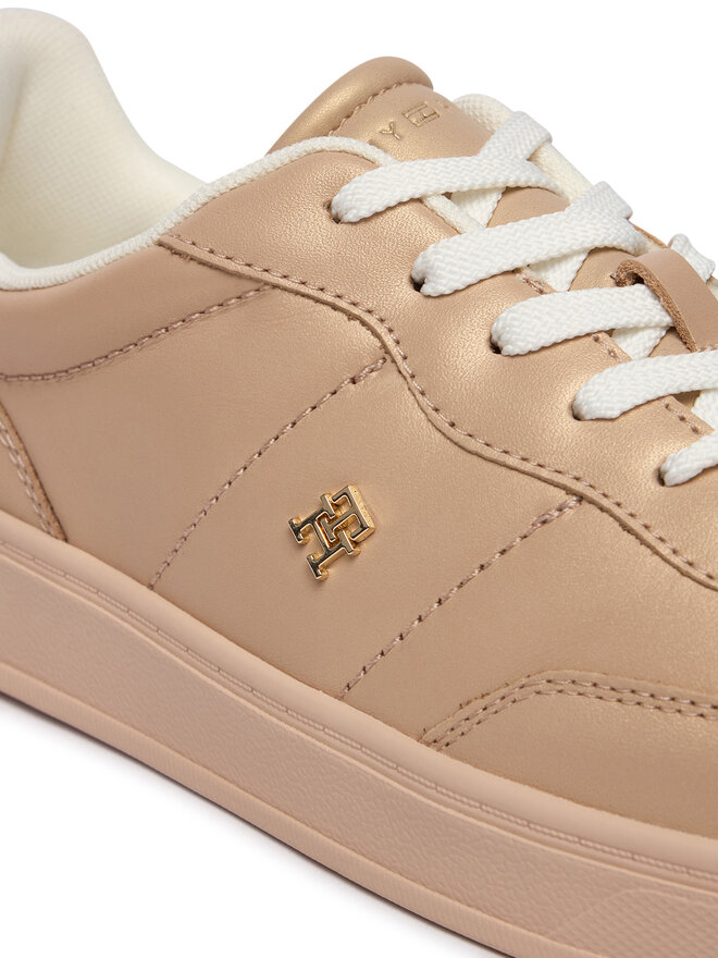 Tommy Hilfiger Sneakers Tommy Hilfiger Th Heritage Shiny Sneaker FW0FW09179 Beige
