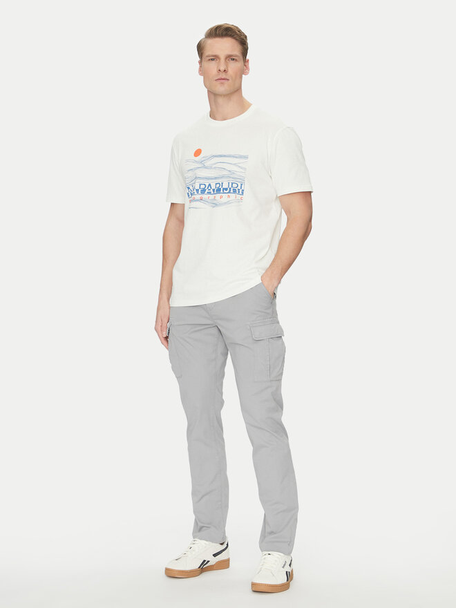 Napapijri Napapijri Camiseta S-Buti NP0A4INM Blanco Regular Fit