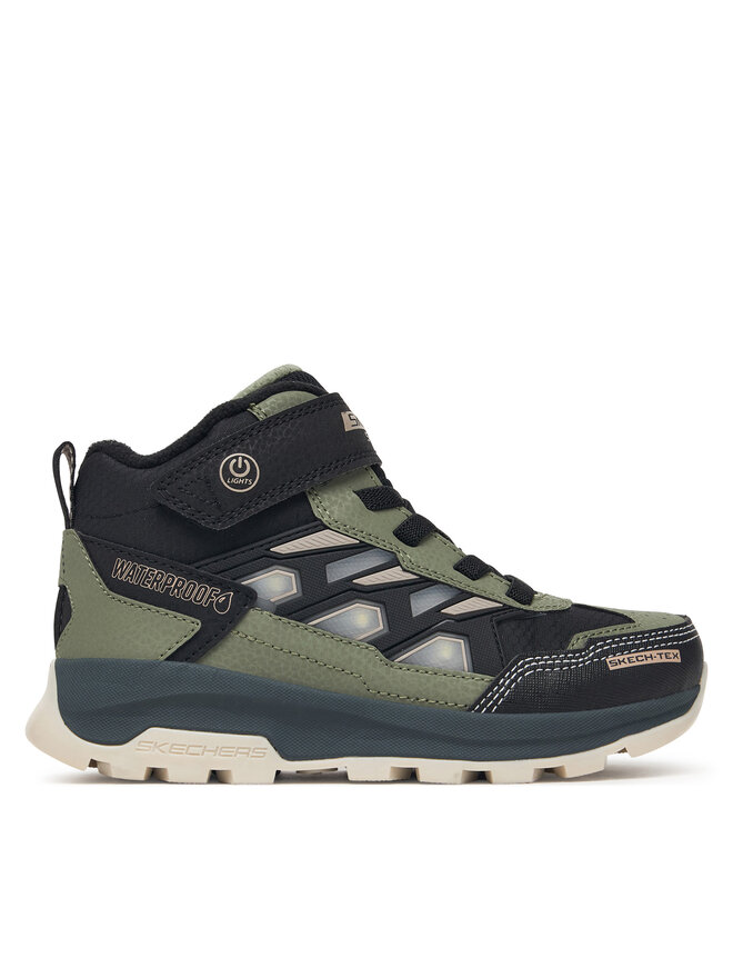 Skechers Schnürschuhe Skechers S-Lights Waterproof: Storm Blazer - Glow Trail 406381L/BKOL Schwarz