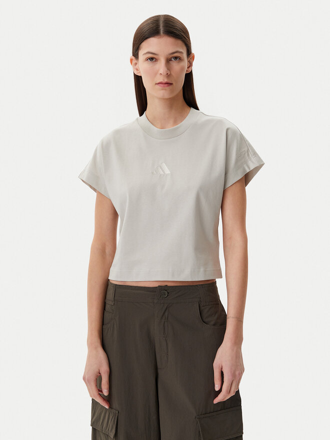 adidas adidas Marškinėliai ALL SZN JJ1241 Smėlio Regular Fit