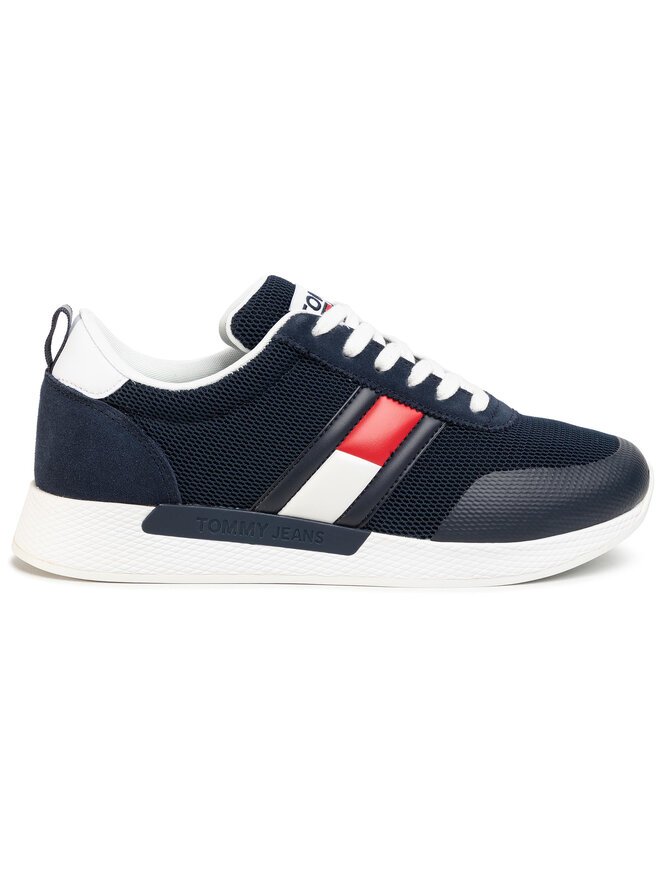 Tommy Jeans Laisvalaikio batai Tommy Jeans Flexi Tommy Jeans Flag Sneaker EM0EM00400 Tamsiai mėlyna