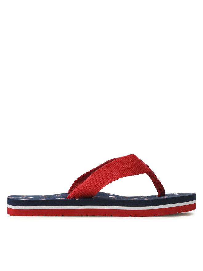 Tommy Hilfiger Žabky Tommy Hilfiger Flag Flip Flop T3X8-32923-0058 M Červená