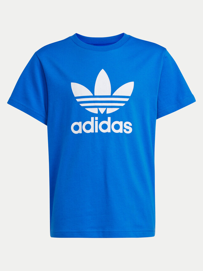 adidas adidas Marškinėliai adicolor Trefoil IY7425 Mėlyna Regular Fit