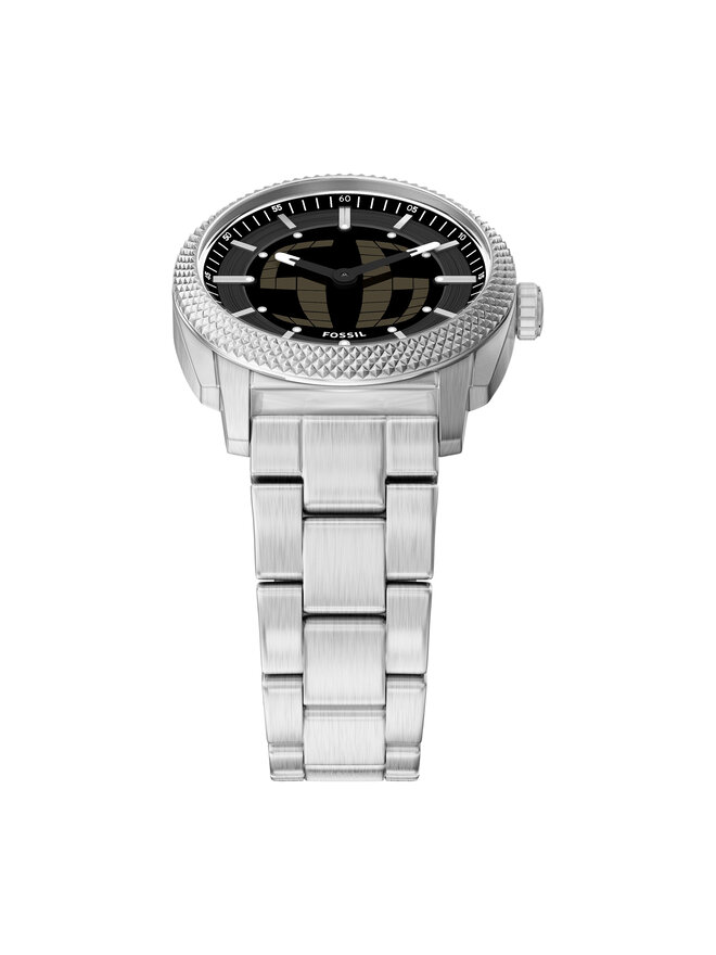 Fossil Годинник Fossil Machine Big Tic FS6155 Срібний