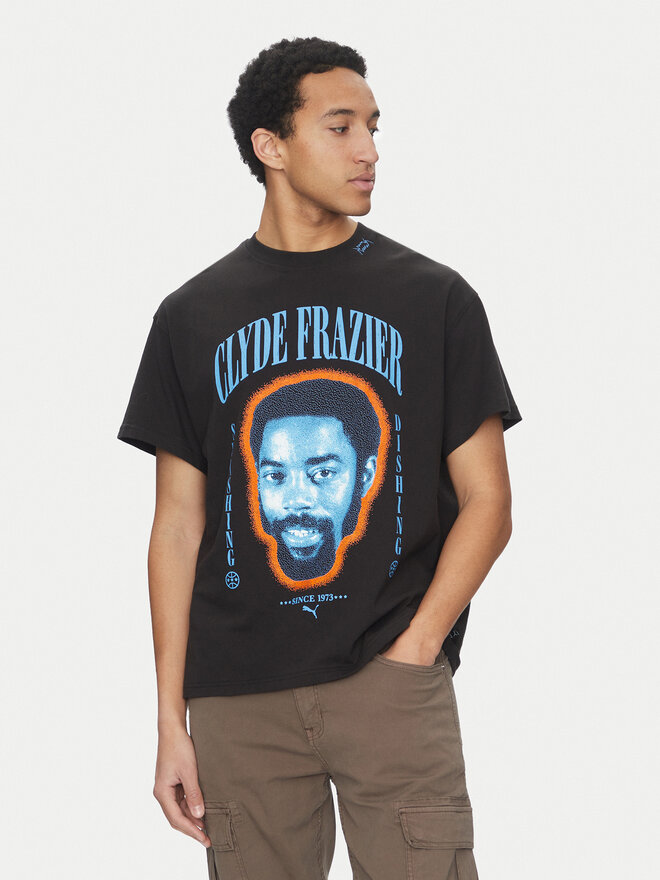 Puma Puma T-Shirt Clyde Forever 630473 Μαύρο Regular Fit