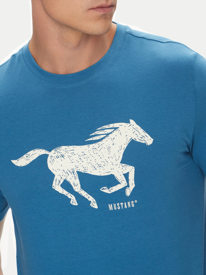 Mustang Mustang T-Shirt Austin 1016483 Μπλε Regular Fit