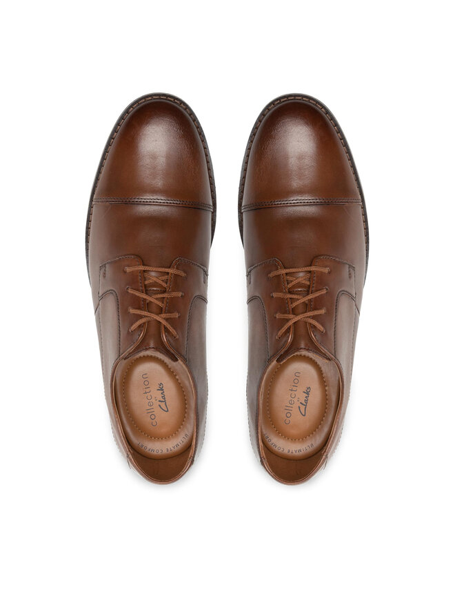 Clarks Halbschuhe Clarks Becken Cap 261231387 Braun