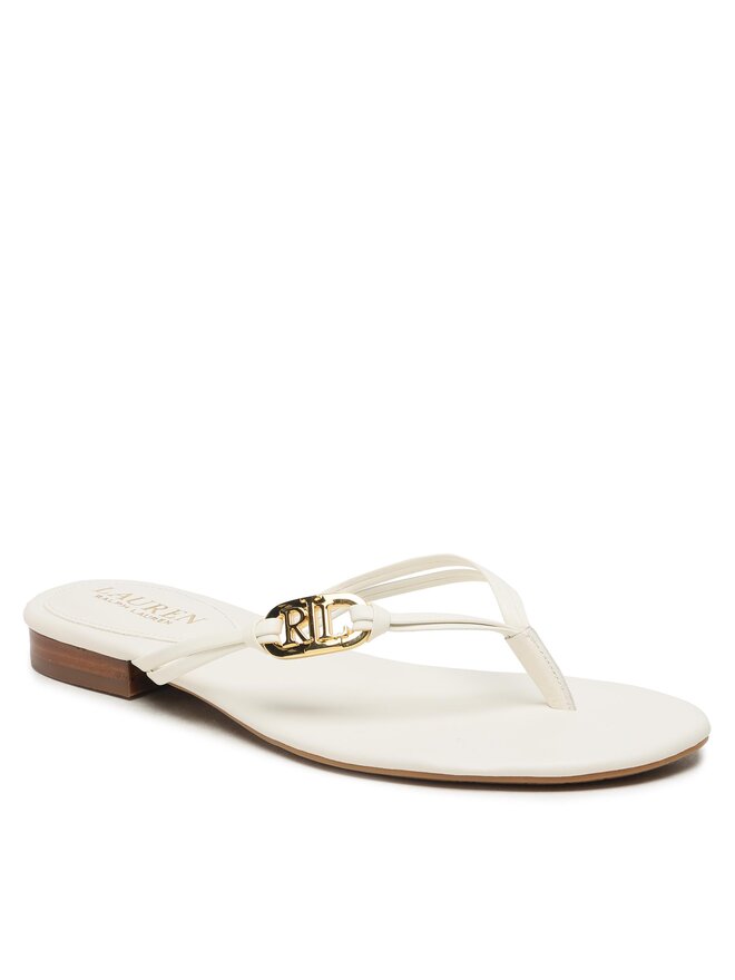 LAUREN RALPH LAUREN Šlepetės per pirštą Lauren Ralph Lauren Emalia 802896830004 Écru