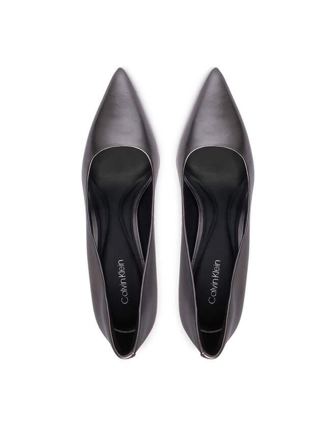 Calvin Klein High Heels Calvin Klein Ess Stiletto 90 Met Lth HW0HW03436 Dunkelgrau