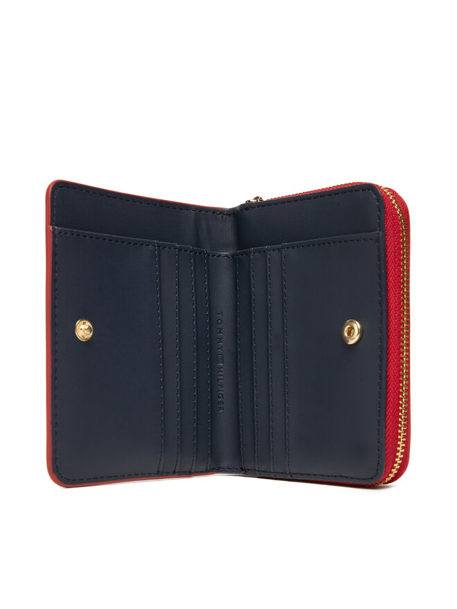Tommy Hilfiger Kis női pénztárca Tommy Hilfiger Th Icon Med Za Flap AW0AW17742 Piros