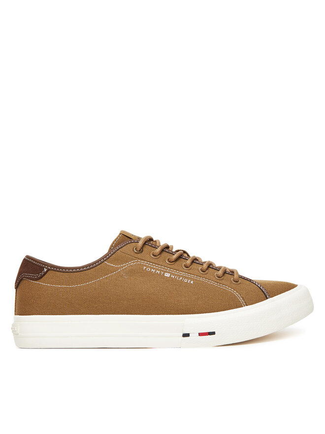 Tommy Hilfiger Tenis superge Tommy Hilfiger Hi Vulc Street Canvas FM0FM05515 Rjava