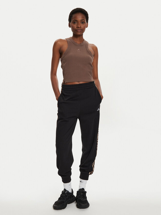 adidas adidas Τοπ Lounge IY6733 Καφέ Slim Fit