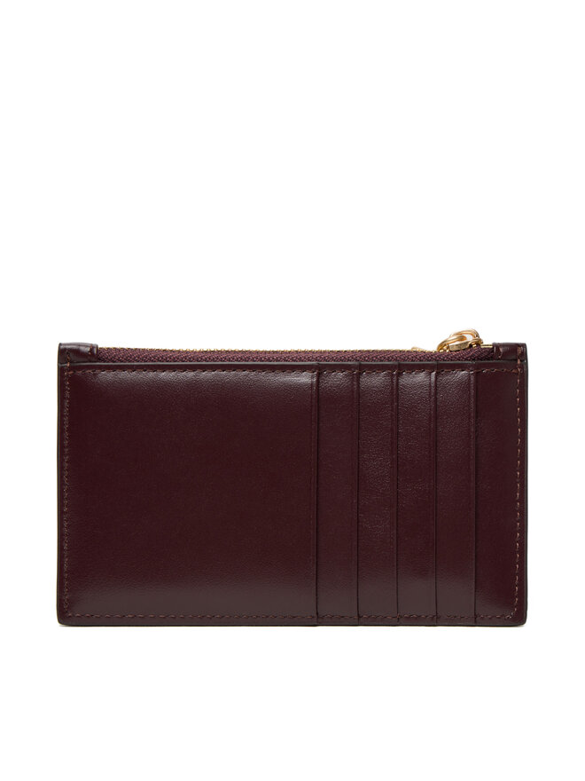 Calvin Klein Etui pentru carduri Calvin Klein Ck Zip Cardcase 6Cc LV04F1076G Vișiniu