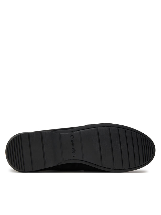 Calvin Klein Mocassini Calvin Klein Driving Shoe Bold Logo HM0HM01448 Nero