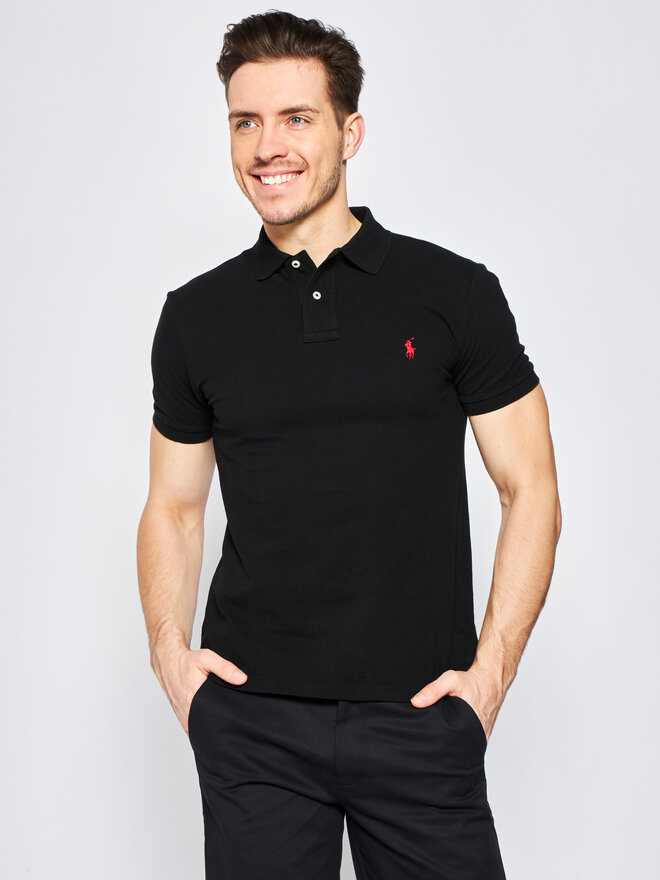 Polo Ralph Lauren Polo Ralph Lauren Poloshirt Core Replen 710795080 Schwarz Slim Fit