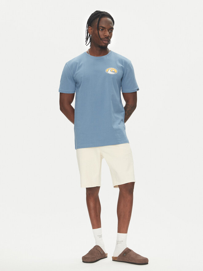 Quiksilver Quiksilver Marškinėliai Ev Flower Chaos Ss EQYZT08050 Mėlyna Regular Fit