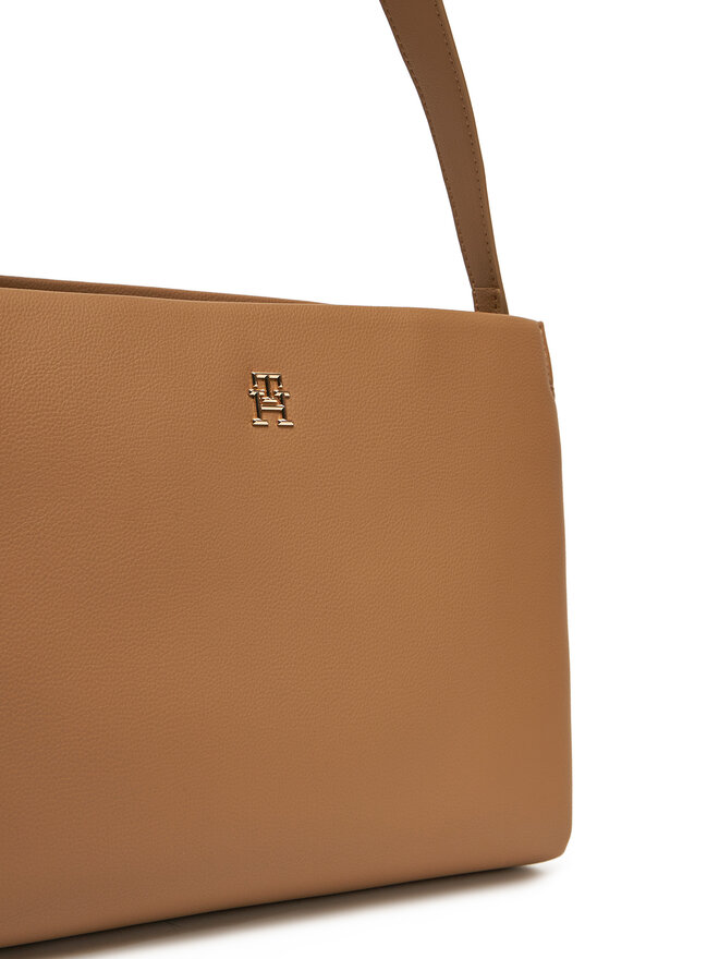 Tommy Hilfiger Torebka Tommy Hilfiger Th Legacy Med Satchel AW0AW17173 Brązowy